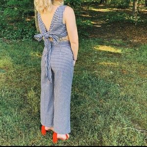 Gingham Jumpsuit